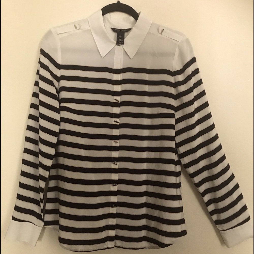 Beautiful WHBM Silk Blouse Size 12